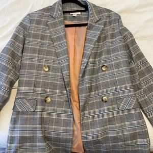 Oversized plaid topshop blazer